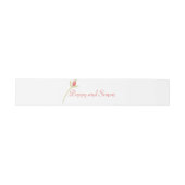 Bandeau De Faire-part Mariage de Rose d'aquarelle (Plat)
