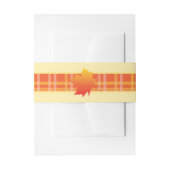 Bandeau De Faire-part Mariage de ruban Maple Leaf (Devant example)