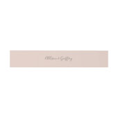 Bandeau De Faire-part Mariage de script Blush & Grey (Plat)