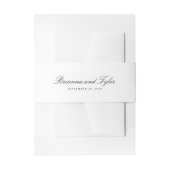 Bandeau De Faire-part Mariage de script classique simple et élégant (Devant example)