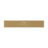 Bandeau De Faire-part Mariage de script classique Vintage or (Plat)