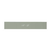 Bandeau De Faire-part Mariage de script de monogramme de format classiqu (Plat)