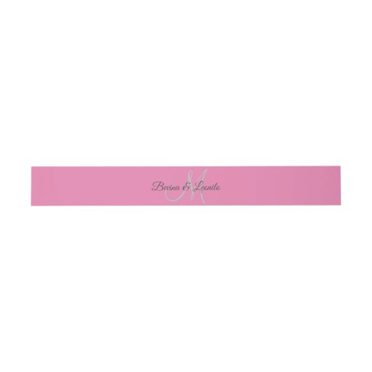 Bandeau De Faire-part Mariage de script GV simple personnalisé (Plat)