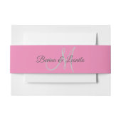 Bandeau De Faire-part Mariage de script GV simple personnalisé (Devant Example)