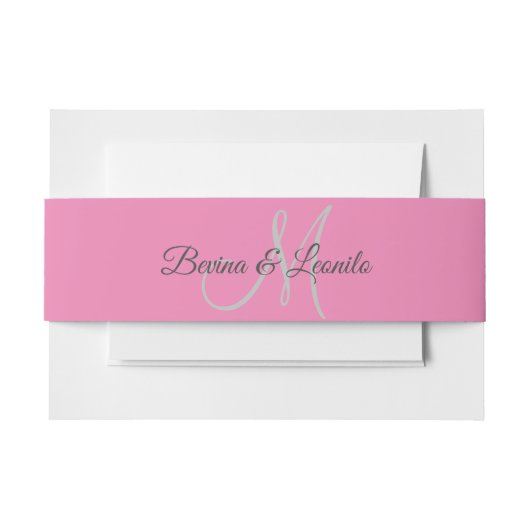 Bandeau De Faire-part Mariage de script GV simple personnalisé (Devant Example)