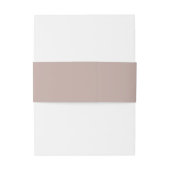 Bandeau De Faire-part Mariage de script manuscrit Rose solide (Dos Example)