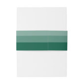 Bandeau De Faire-part Mariage de script moderne Emerald Green (Dos Example)
