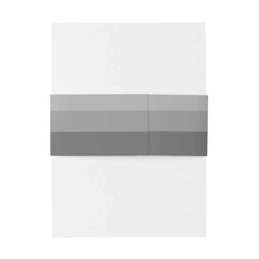 Bandeau De Faire-part Mariage de script moderne gris (Dos Example)