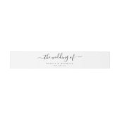 Bandeau De Faire-part Mariage de script simple et moderne (Plat)