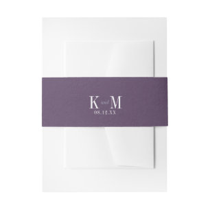 Bandeau De Faire-part Mariage de texture de pierre Amethyst ID825