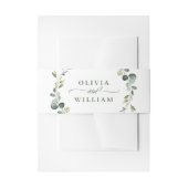 Bandeau De Faire-part Mariage de trame Eucalyptus moderne Boho (Devant example)