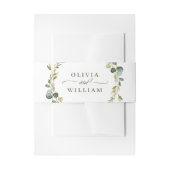 Bandeau De Faire-part Mariage de trame Eucalyptus moderne Boho (Devant example)