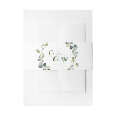 Bandeau De Faire-part Mariage de trame Eucalyptus moderne Boho (Devant example)