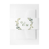 Bandeau De Faire-part Mariage de trame Eucalyptus moderne Boho (Devant example)