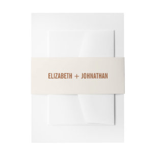 Bandeau De Faire-part Mariage de typographie Boho Terracotta