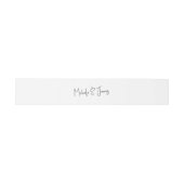 Bandeau De Faire-part Mariage de typographie de script minimal (Plat)