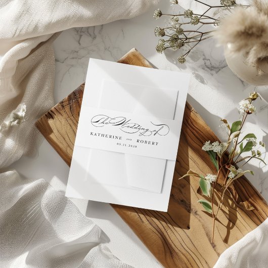 Bandeau De Faire-part Mariage de typographie luxueux