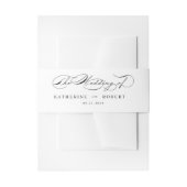 Bandeau De Faire-part Mariage de typographie luxueux (Devant example)