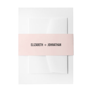 Bandeau De Faire-part Mariage de typographie rose simple et minimale