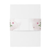 Bandeau De Faire-part Mariage de verdure rose mauve bordeaux (Dos Example)