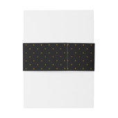 Bandeau De Faire-part Mariage d'effet Black & Gold moderne (Dos Example)