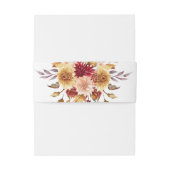 Bandeau De Faire-part Mariage des fleurs d'automne (Dos Example)