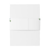 Bandeau De Faire-part Mariage des fleurs rouges d'Eucalyptus et de Bourg (Dos Example)