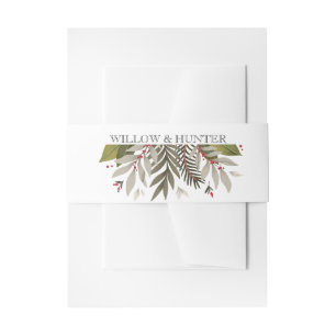 Bandeau De Faire-part Mariage des plantes boueuses