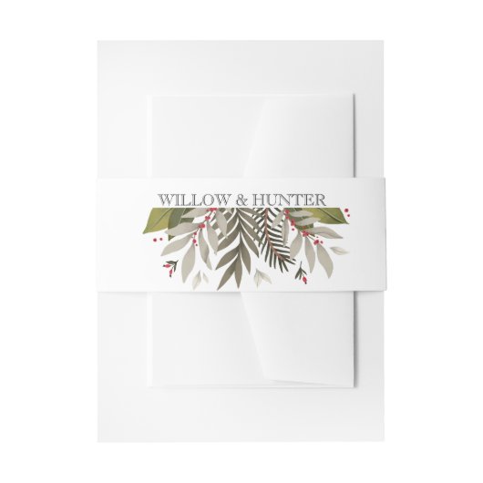 Bandeau De Faire-part Mariage des plantes boueuses (Devant example)