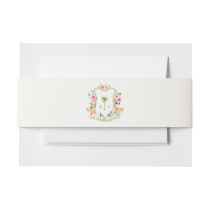 Bandeau De Faire-part Mariage d'été de la crête de palmier tropicale