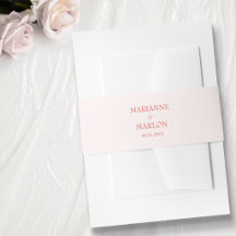 Mariage 'Deux deviennent Un' Cœurs Roses Modernes