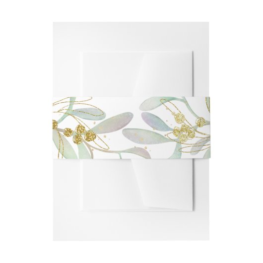 Bandeau De Faire-part Mariage d'hiver de Mistletoe givré (Devant example)