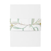 Bandeau De Faire-part Mariage d'hiver de Mistletoe givré (Dos Example)