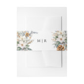 Bandeau De Faire-part Mariage d'hiver floral rustique (Devant example)