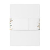 Bandeau De Faire-part Mariage d'hiver floral rustique (Dos Example)