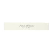Bandeau De Faire-part Mariage d'ivoire de calligraphie chic (Plat)