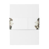 Bandeau De Faire-part Mariage d'ivoire d'hiver fleuri (Dos Example)