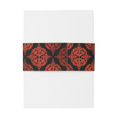 Bandeau De Faire-part Mariage d'or rouge (Dos Example)