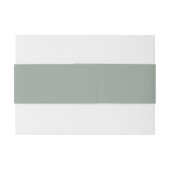 Bandeau De Faire-part Mariage d'orchidée blanche moderne Sage Green (Dos exemple)