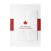 Bandeau De Faire-part Mariage du drapeau canadien (Devant example)