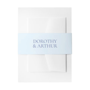Bandeau De Faire-part Mariage élégant bleu poudre moderne
