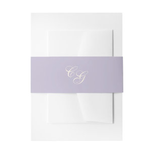 Bandeau De Faire-part Mariage Élégant Lilas Classique