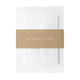 Bandeau De Faire-part Mariage Élégant Minimaliste Monogramme Or