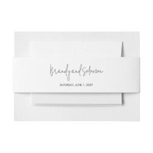 Bandeau De Faire-part Mariage Élégant Moderne