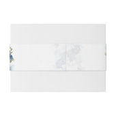 Bandeau De Faire-part Mariage élégant moderne bleu Dusty (Dos exemple)