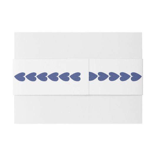 Bandeau De Faire-part Mariage Elegant Peacock Bleu et Blanc Customisé (Dos exemple)