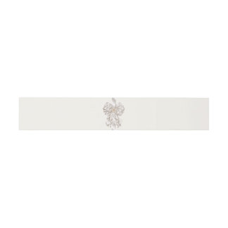 Bandeau De Faire-part Mariage élégant Ruban de satin Perlé