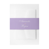 Bandeau De Faire-part Mariage élégant simple écriture violette (Devant example)