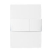 Bandeau De Faire-part Mariage Élégant Simple Glam Rose Bleu Pâle (Dos Example)