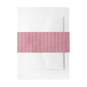 Bandeau De Faire-part Mariage Élégant Vieille Fortune Rayures Roses Vint